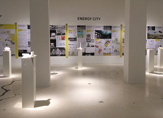Energy display at Aedes Gallery